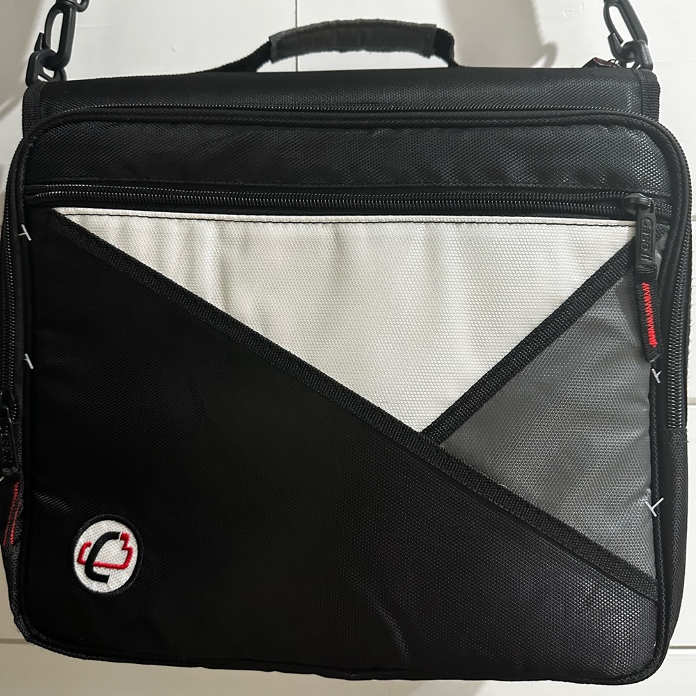 Case It Universal Laptop Zipper Binder O Ring 2 Inches Jet Black